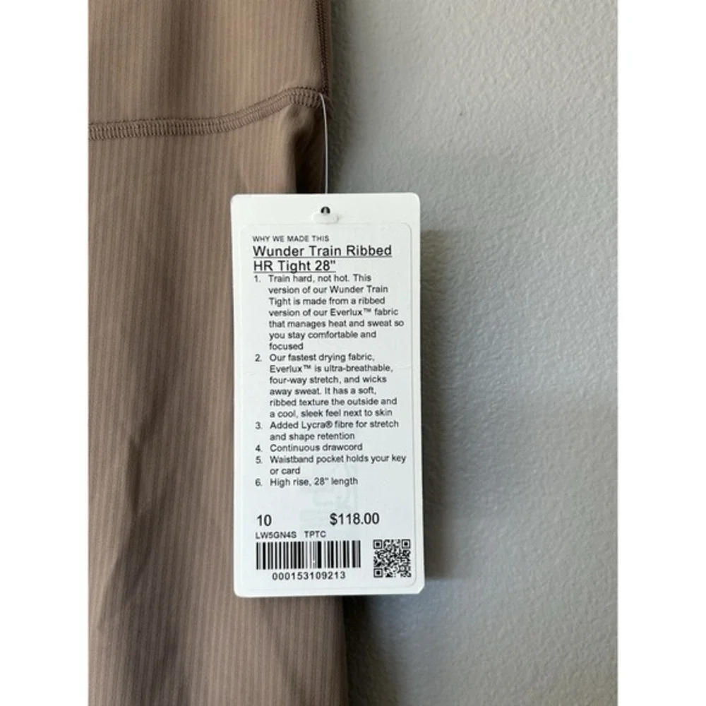 Women's Lululemon Wunder Train High-Rise‎ Ribbed Tight 28